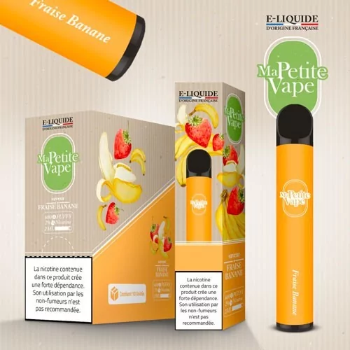 Puff cigarette jetable - Fraise banane