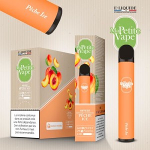 Puff cigarette jetable - Pêche ice - Ma petite vape - e-clopevape.com