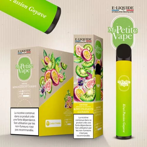 Puff cigarette jetable - Kiwi passion goyave - Ma petite vape - e-clopevape.com