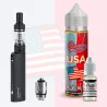 JUSTFOG Q16 PRO + Usa 50 ml + booster sel de nicotine - e-clopevape.com