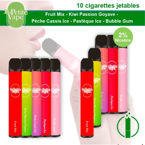 Puff cigarette jetable - Kiwi passion goyave - Ma petite vape - e-clopevape.com