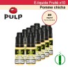 Pack Pulp de 10 liquides Pomme chicha 20mg au sel de nicone - e-clopevape