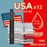 Joyetech eGo AIR Noir + Tabac USA 06mg + 12 flacons - e-clopevape.com