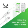 Câble IHOWER 40w - USB-C vers USB-C - IHOWER H810 - 1 metre - e-clopevape.com