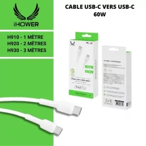 image IHOWER H910, H920, H930 60w - USB-C vers USB-C - e-clopevape.com