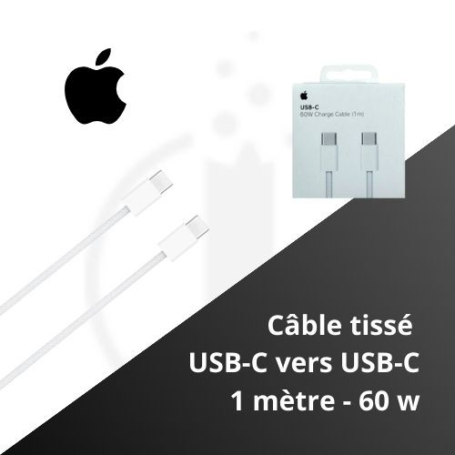 Câble USB-C 60W Apple Original - MQKJ3ZM/A - e-clopevape.com - 1 mtre