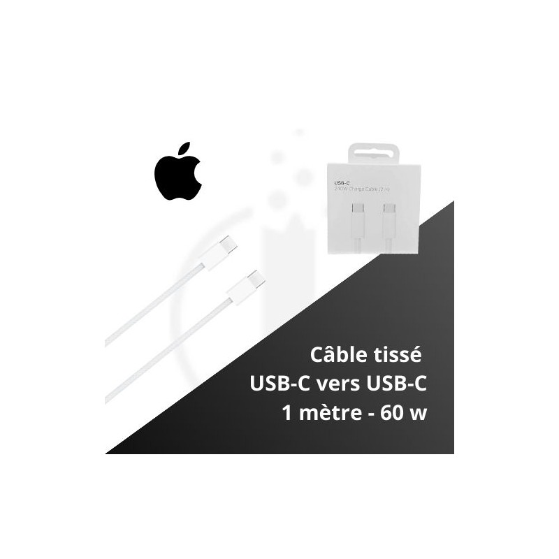 Câble USB-C 240W Apple de 2 Mètres - Charge Ultra-Rapide pour Appareils Apple