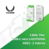 Achetez Câbles IHOWER 15W USB-A vers Lightning - Charge et Synchronisation Efficaces | e-clopevape.fr