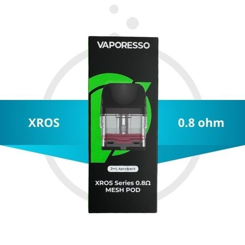 CARTOUCHE XROS Series 2ml x4 – Vaporesso - 0.8 ohm - e-clopevape.com