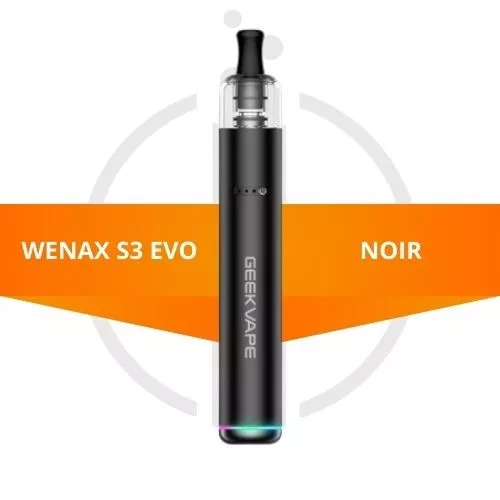 image - Kit Wenax S3 Evo - GeekVape - noir - 6970313640825 - e-clopevape.com