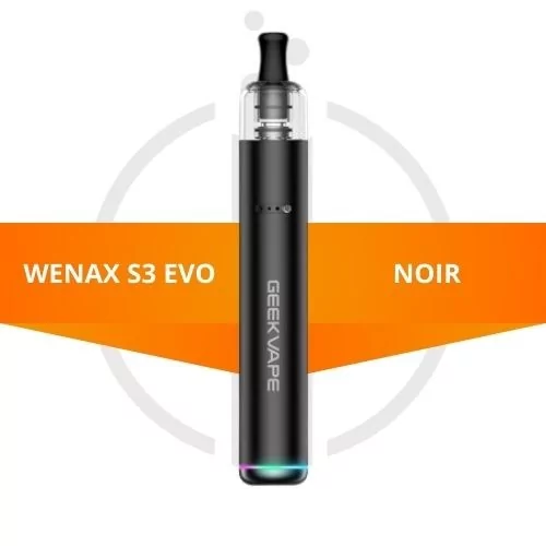 image - Kit Wenax S3 Evo - GeekVape - noir - 6970313640825 - e-clopevape.com