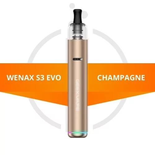 image - Kit Wenax S3 Evo - GeekVape - champagne - 6970313641013 - e-clopevape.com