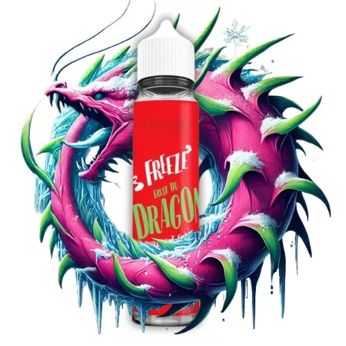 picture E-Liquid Freeze Dragon 50ML 00mg - 70ML Bottle Liquideo - e-clopevape.com