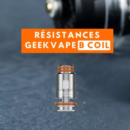 RÉSISTANCE B COIL SERIES GeekVape - Pack de 5 Résistances Compatibles Zeus Nano et Aegis Boost