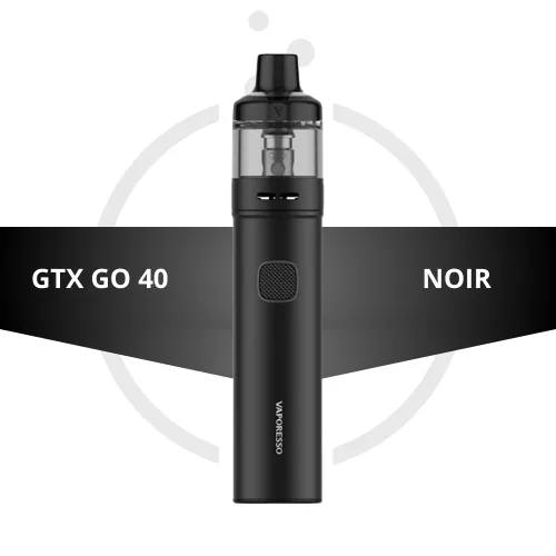 black GTX Go 40 Kit by Vaporesso - e-clopevape.com