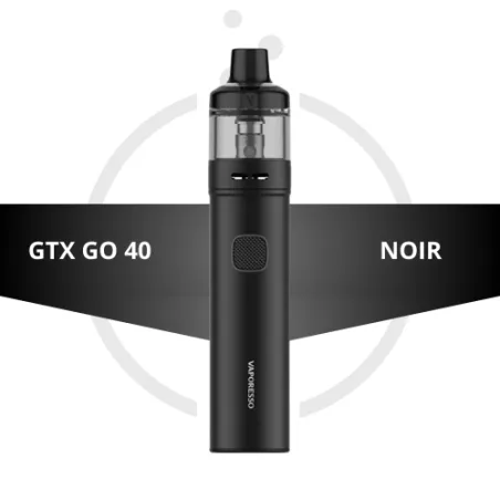 black GTX Go 40 Kit by Vaporesso - e-clopevape.com