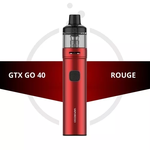 picture red GTX Go 40 Kit by Vaporesso - e-clopevape.com