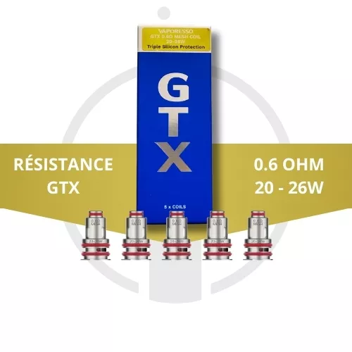 image Résistance GTX 0.6 ohm - VAPORESSO - e-clopevape.com