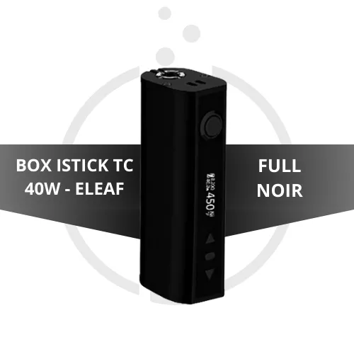 Istick Tc 40W box - Eleaf - full black - e-clopevape.com